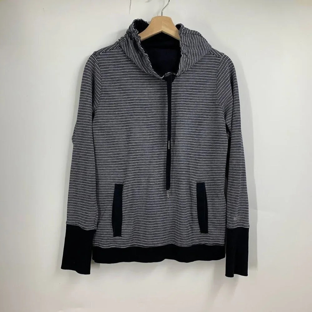 Ably Luna A Women's Plated Knit Cowl Neck Long Sleeve Pullover Sweatshirt Size M